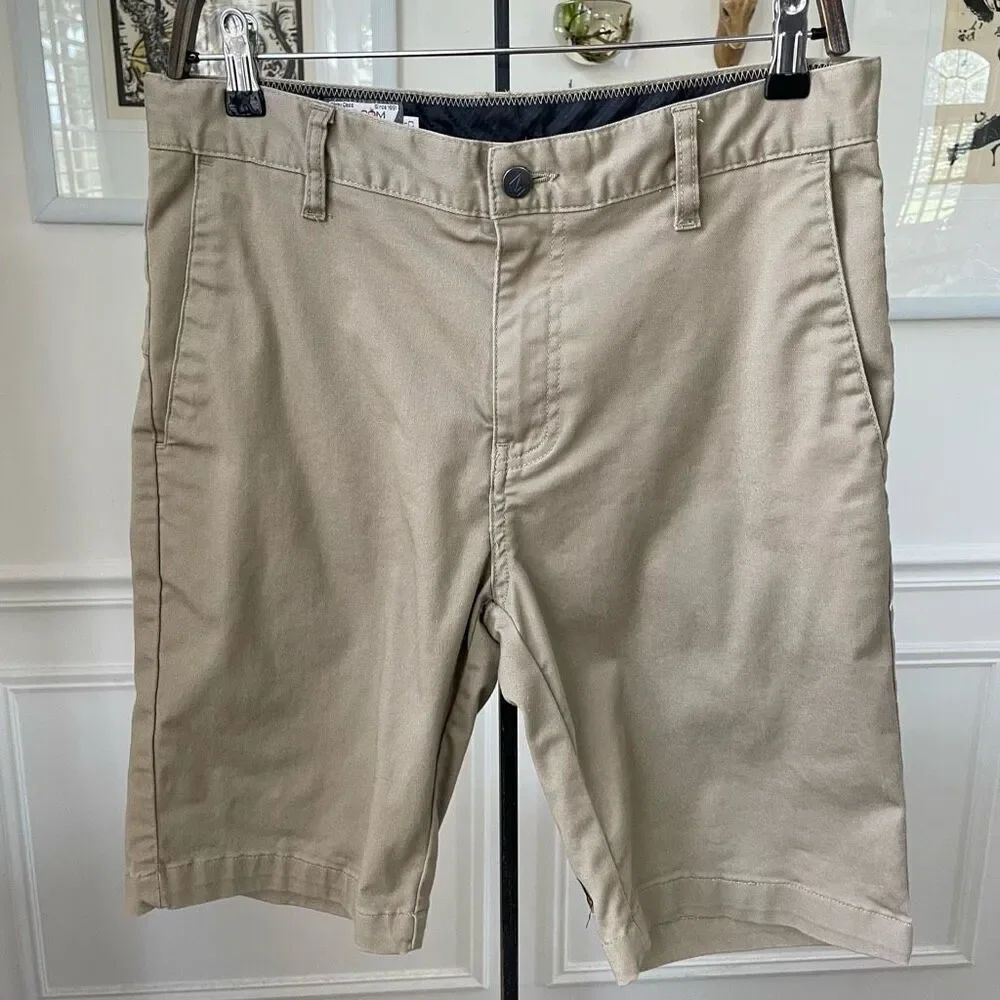 Volcom Taupe Tan Twill Shorts 30 x 9.5